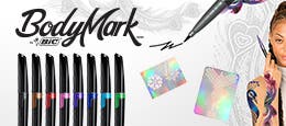 Feeling like expressing yourself ? Let's have some fun with our BodyMark temporary tattoo pens.