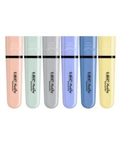 Surligneurs BIC Marking Flat Pastel x6