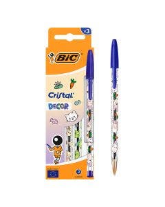 BIC Cristal Kawaii - Encre bleue