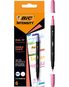 BIC Intensity Dual Tip Stylos Feutres Surligneurs