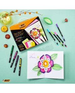 Kit BIC Intensity carte fleur pop-up