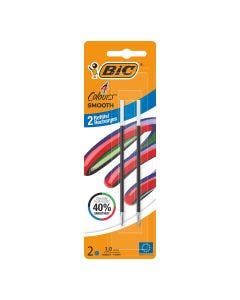 BIC 4 Couleurs Smooth Recharges x2