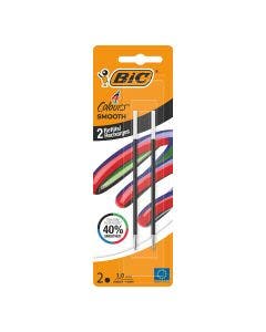 BIC 4 Couleurs Smooth Recharges x2