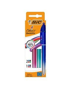 BIC 4 Couleurs Smooth X3