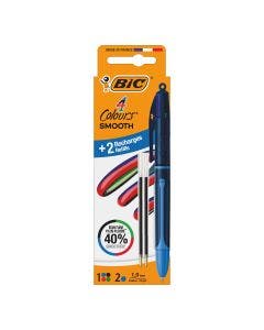 BIC 4 Couleurs Smooth + Recharge