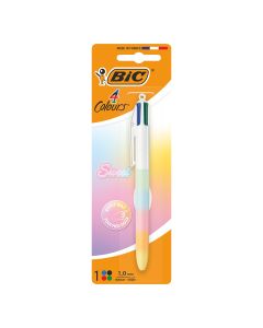 BIC 4 Couleurs Soft Le Bar à Couleurs - Arc-En-Ciel Pastel