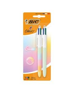 BIC 4 Couleurs Soft Le Bar à Couleurs Pastel