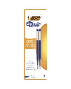 BIC Gel-ocity Original Recharges - Bleu x2