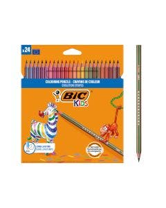 BIC Kids Evolution Stripes Crayons de Couleur