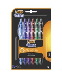 BIC Gel-ocity Quick Dry Stylos x6