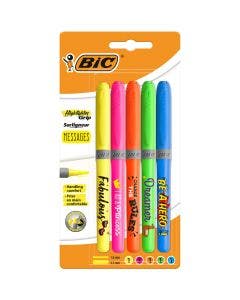BIC Highlighter Grip Messages Surligneurs