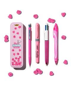 BIC Summer Pink Box - Rose, Lot de 4