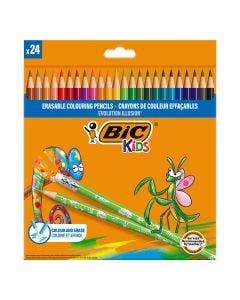 BIC Kids Evolution Illusion Crayons de Couleur Effaçables
