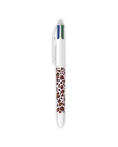 BIC 4 Couleurs- Léopard blanc