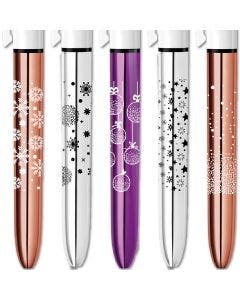 Collection BIC 4 Couleurs - Noël scintillant (violet)