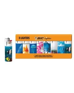 BIC Maxi Pocket Lighter, Special Edition What's Inside Series, 8 Count Pack of Lighters