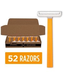 BIC Sensitive Disposable Razors, 52-Pack