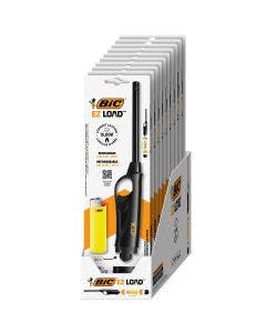 BIC EZ LOAD Lighter, Reloadable Multi Purpose Lighter, Pack with 10 BIC EZ LOAD Long Lighter Shell a