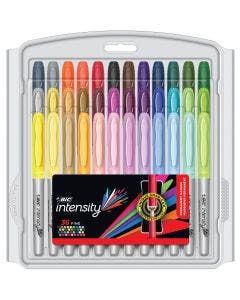 BIC Intensity Fashion Permanent Markers, Fine Point, Assorted Colors, 36-Count