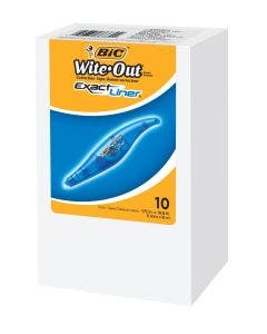 BIC Wite-Out Exact Liner Correction Tape, 10-Count Pack