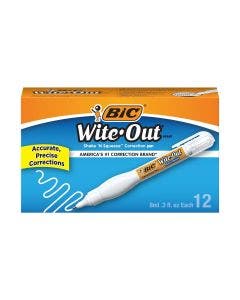 BIC Wite-Out Brand Shake 'n Squeeze Correction Pen, 12-Count Pack