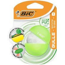 Gomme BIC PLAST-OFFICE – Sans PVC, Format Pratique Avec étui, Dimensions 61x22x11,5 Mm