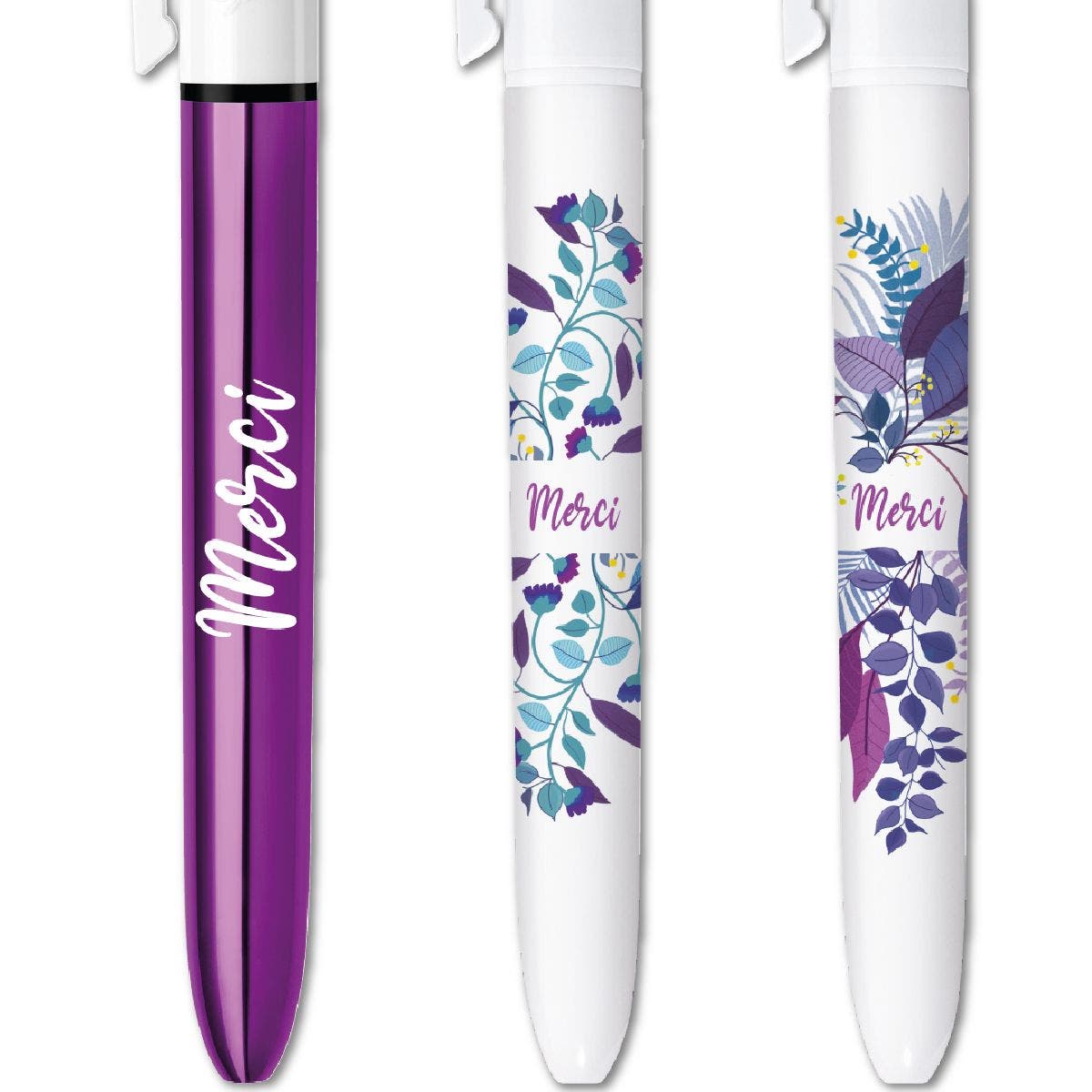 Collection BIC 4 Couleurs - Merci - Violet - Stylo bille BIC