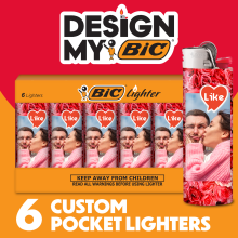 Design My BIC Lighters, Set of 6 Personalized Lighters