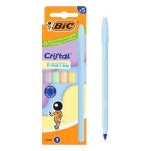 BIC Cristal Pastel x5