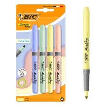 BIC Highlighter Grip Surligneurs Pastel x4
