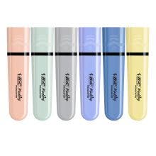 Surligneurs BIC Marking Flat Pastel x6
