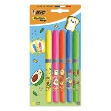 BIC Highlighter Grip Décors Surligneurs Série Kawaii