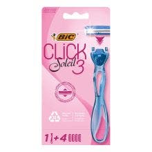 BIC Click 3 Soleil - 1 manche + 4 recharges de lames