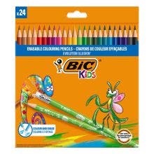 BIC Kids Evolution Illusion Crayons de Couleur Effaçables