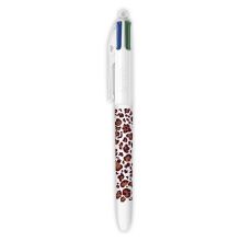 BIC 4 Couleurs- Léopard blanc