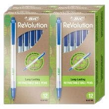 BIC ReVolution Clic Stic, Blue, 48 Pack
