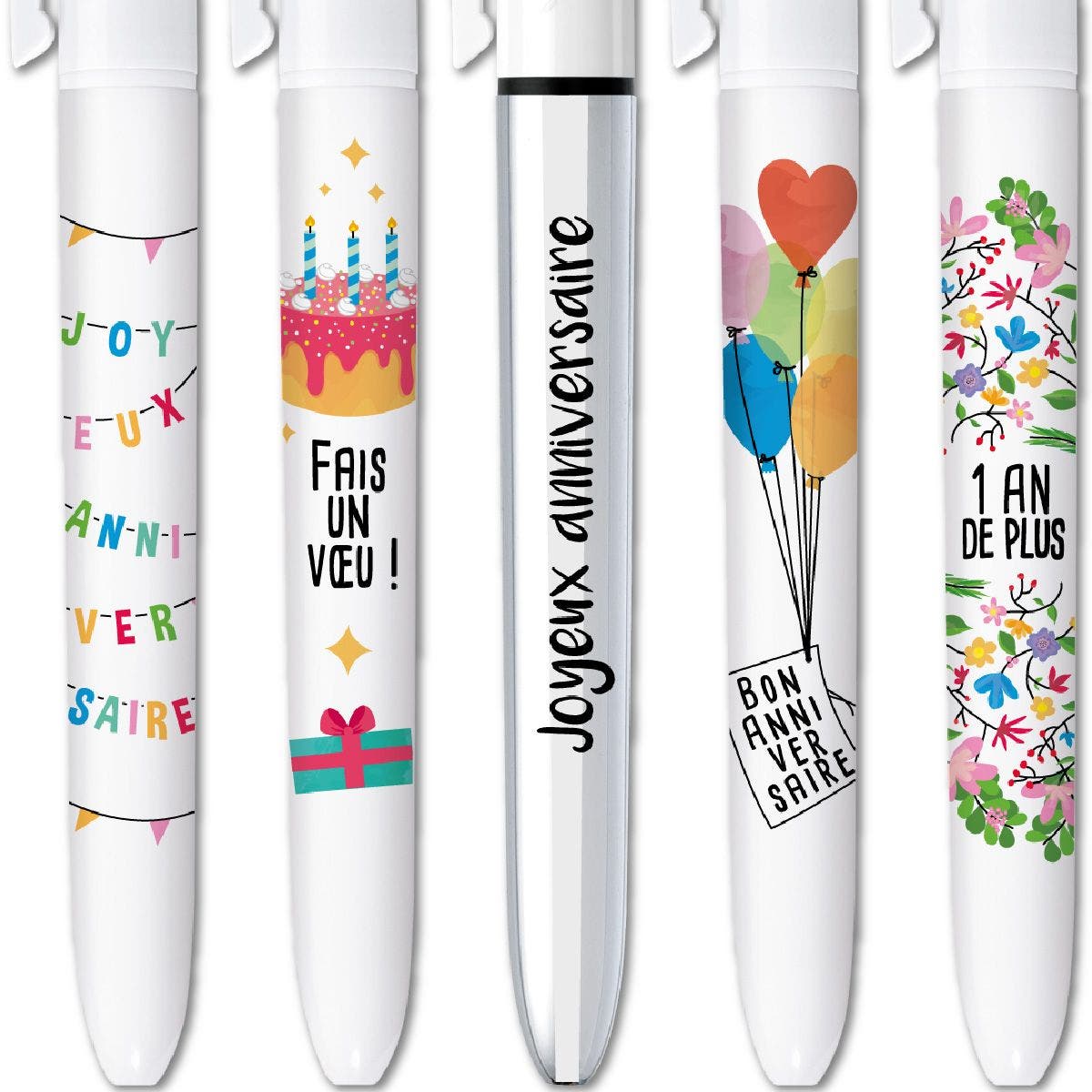 Leyun Pack De 30 Stylos 4 Couleurs Pour Enfants - Idéal Pour Pochette Cadeau Anniversaire Enfant