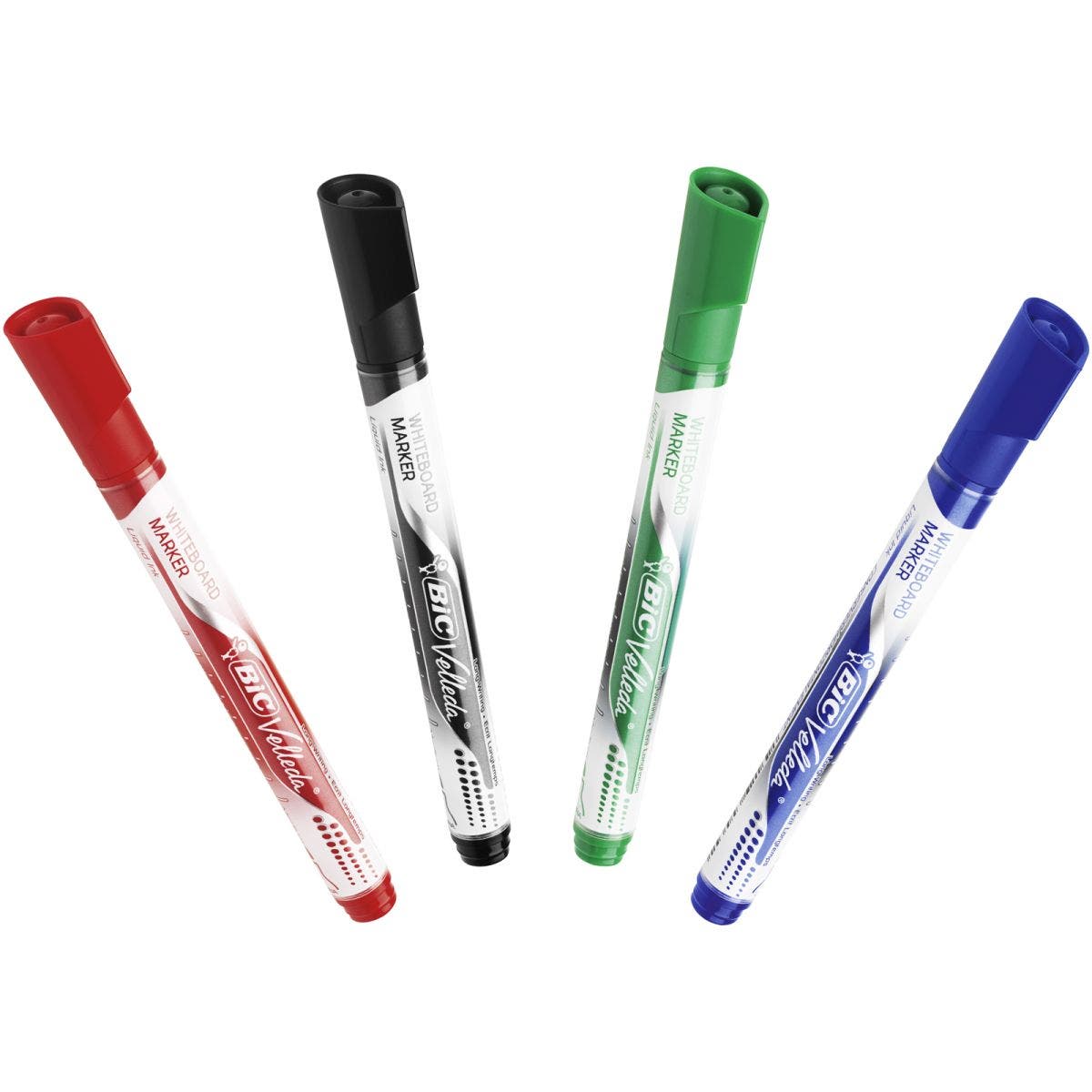 Lot De 3 Marqueurs Tableau Blanc Effaçables Velleda - Pointe Ogive Large 0,5 Mm - Encre à Base D'alcool, Faible Odeur
