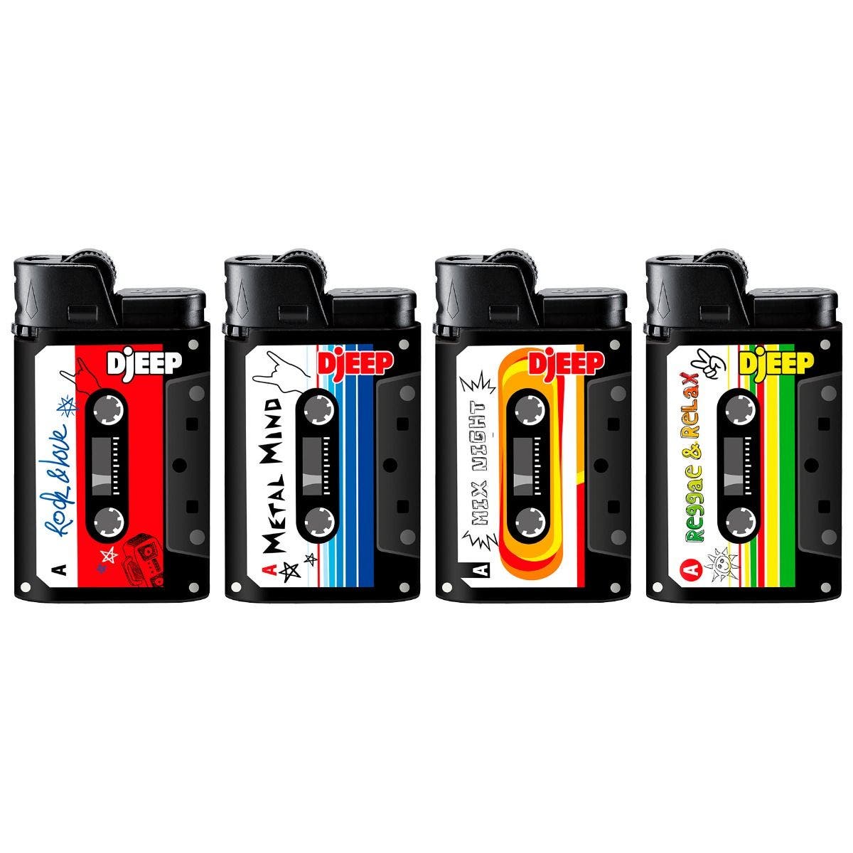 DJEEP Pocket Lighters, LIMITED EDITION Collection, 4 Count Pack