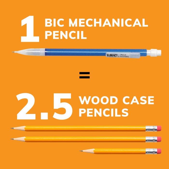Bic Clear Barrel 0.7mm Mechanical Pencil