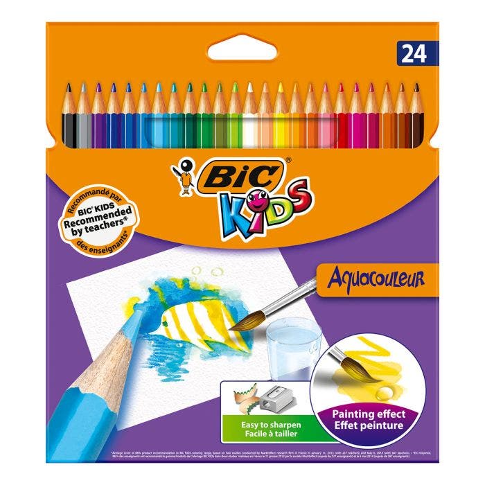 BIC Kids Aqua Crayons de Couleur