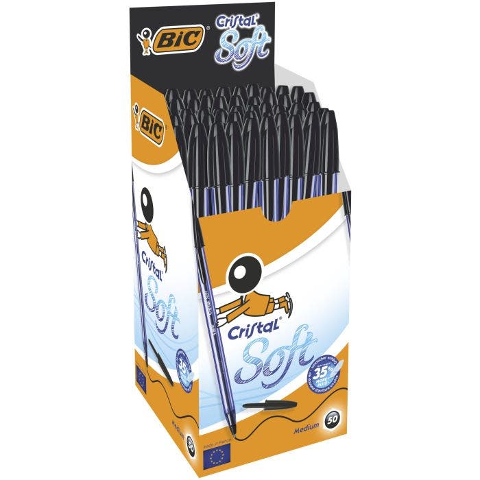 Penna a sfera BIC Cristal Soft Nera vendita a tabaccai