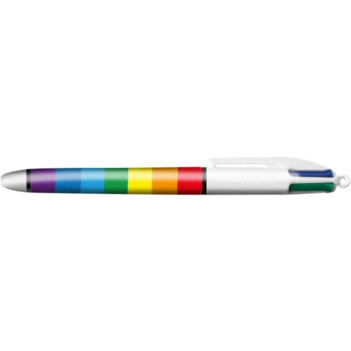Stylos à bille multicolores 5 en 1, stylo à bille 4 couleurs, 1