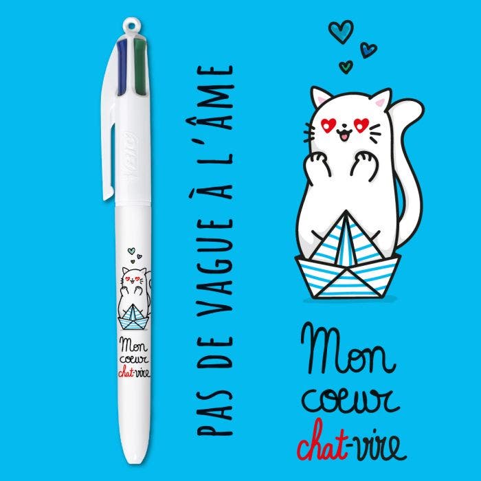 Collection BIC 4 Couleurs - Chats Mignons - Stylo bille BIC