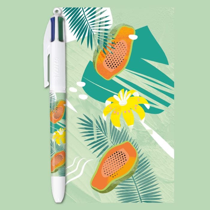 Collection BIC 4 Couleurs - Tropical - Stylo bille BIC