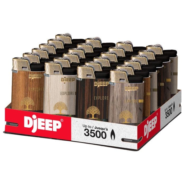 Ambassade Mistillid Nøjagtig DJEEP Pocket Lighters, BOLD Collection, 24 Count Tray of Disposable Lighters