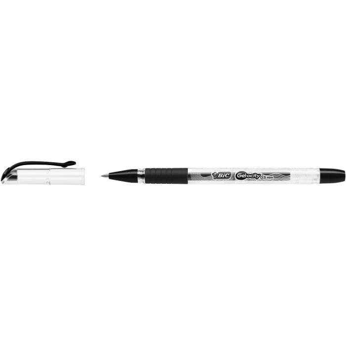 Save on BIC Gel-ocity Smooth Stic Black Gel Pens Fine (0.5 mm) Order Online  Delivery
