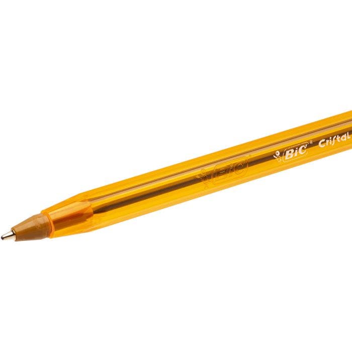 BIC Cristal Original Fine Ballpoint Pens Fine Point (0.8 mm) - Assorted  Colours, Pack of 10
