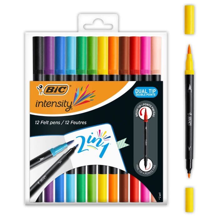 Lot De 21 Stylos à Pointe Fine, 12 Largeurs De Trait Différentes Micron