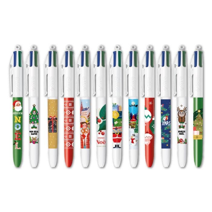 Stylos à Bille Halloween 4 Couleurs - Crayons Multicolores Pour Enfants - Design Citrouille, Fantôme - Commutation Par Bouton - Pour école, Dessin, Cadeau - 6